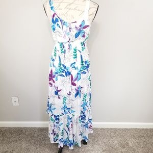 Maternity Ruffle Skirt Dress - Floral Print.